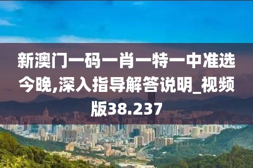 新澳门一码一肖一特一中准选今晚,深入指导解答说明_视频版38.237