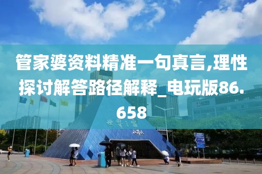 管家婆资料精准一句真言,理性探讨解答路径解释_电玩版86.658