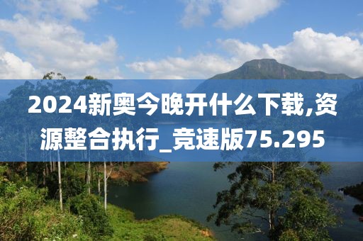 2024新奥今晚开什么下载,资源整合执行_竞速版75.295