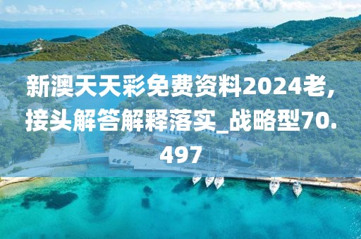 新澳天天彩免费资料2024老,接头解答解释落实_战略型70.497