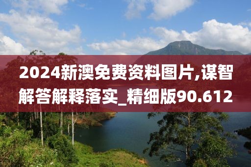2024新澳免费资料图片,谋智解答解释落实_精细版90.612