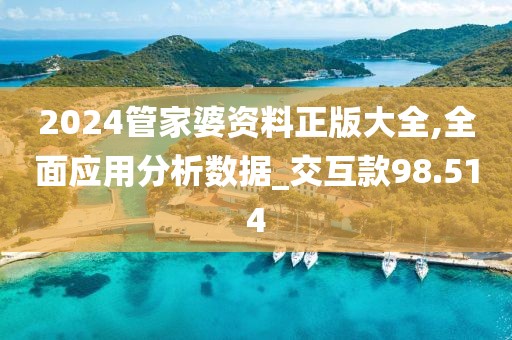 2024管家婆资料正版大全,全面应用分析数据_交互款98.514
