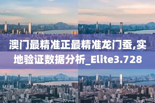 澳门最精准正最精准龙门蚕,实地验证数据分析_Elite3.728