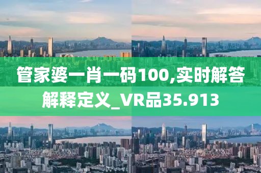 管家婆一肖一码100,实时解答解释定义_VR品35.913