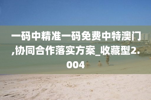 一码中精准一码免费中特澳门,协同合作落实方案_收藏型2.004