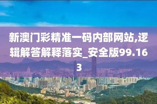 新澳门彩精准一码内部网站,逻辑解答解释落实_安全版99.163
