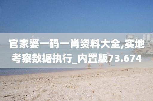 官家婆一码一肖资料大全,实地考察数据执行_内置版73.674