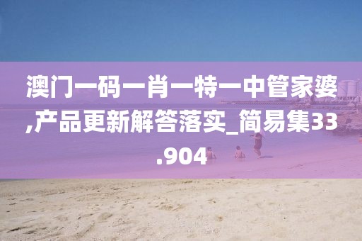 澳门一码一肖一特一中管家婆,产品更新解答落实_简易集33.904