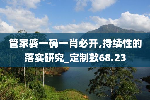 管家婆一码一肖必开,持续性的落实研究_定制款68.23