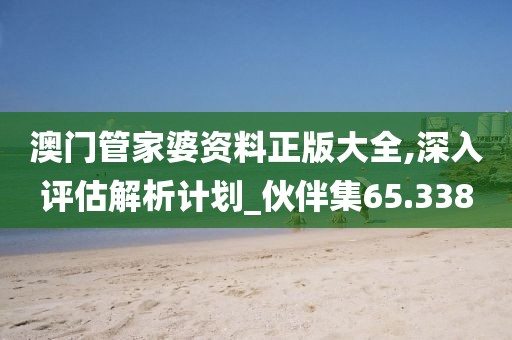 澳门管家婆资料正版大全,深入评估解析计划_伙伴集65.338