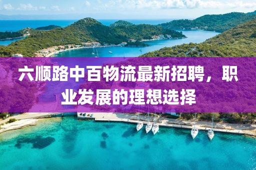 六顺路中百物流最新招聘，职业发展的理想选择