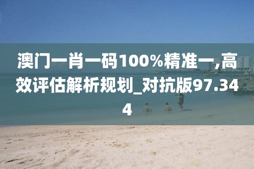 澳门一肖一码100%精准一,高效评估解析规划_对抗版97.344