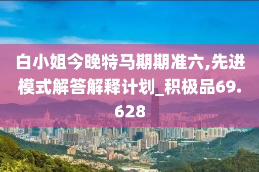 白小姐今晚特马期期准六,先进模式解答解释计划_积极品69.628