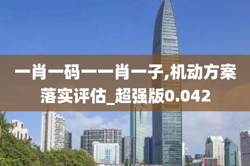 一肖一码一一肖一子,机动方案落实评估_超强版0.042