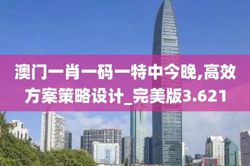 澳门一肖一码一特中今晚,高效方案策略设计_完美版3.621