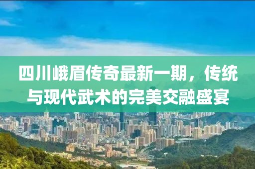四川峨眉传奇最新一期，传统与现代武术的完美交融盛宴