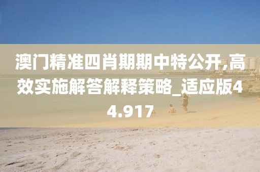 澳门精准四肖期期中特公开,高效实施解答解释策略_适应版44.917