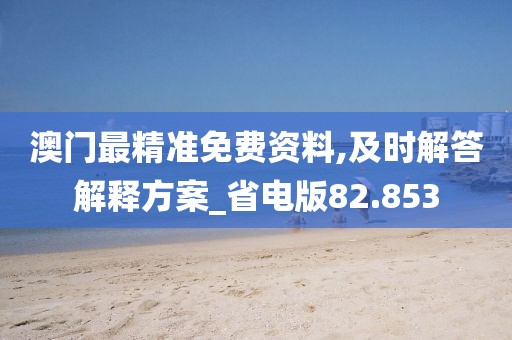 澳门最精准免费资料,及时解答解释方案_省电版82.853