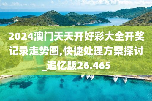 2024澳门天天开好彩大全开奖记录走势图,快捷处理方案探讨_追忆版26.465