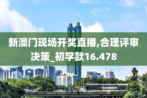 新澳门现场开奖直播,合理评审决策_初学款16.478
