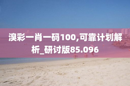 溴彩一肖一码100,可靠计划解析_研讨版85.096