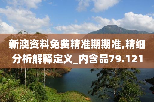 新澳资料免费精准期期准,精细分析解释定义_内含品79.121