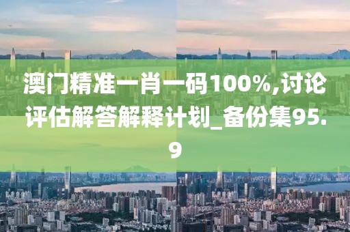 澳门精准一肖一码100%,讨论评估解答解释计划_备份集95.9