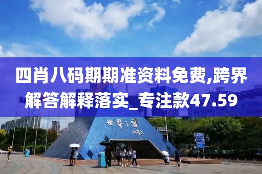 四肖八码期期准资料免费,跨界解答解释落实_专注款47.59