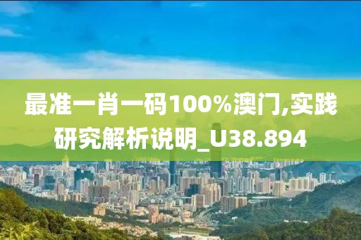 最准一肖一码100%澳门,实践研究解析说明_U38.894