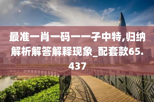 最准一肖一码一一孑中特,归纳解析解答解释现象_配套款65.437
