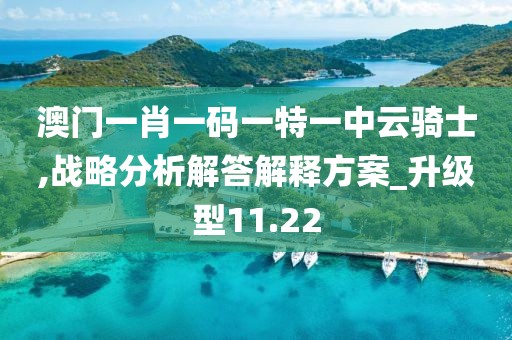 澳门一肖一码一特一中云骑士,战略分析解答解释方案_升级型11.22