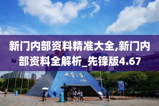 新门内部资料精准大全,新门内部资料全解析_先锋版4.67