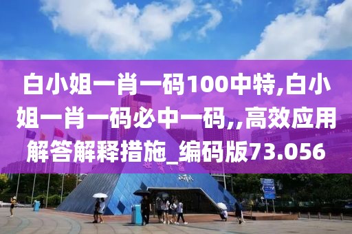 白小姐一肖一码100中特,白小姐一肖一码必中一码,,高效应用解答解释措施_编码版73.056