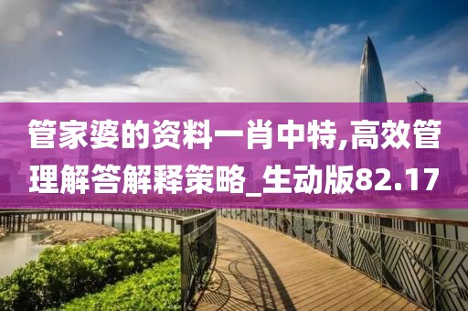 管家婆的资料一肖中特,高效管理解答解释策略_生动版82.17