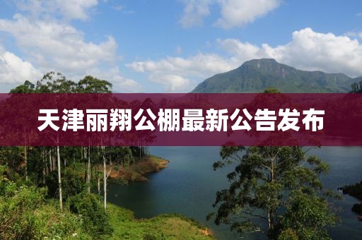 天津丽翔公棚最新公告发布