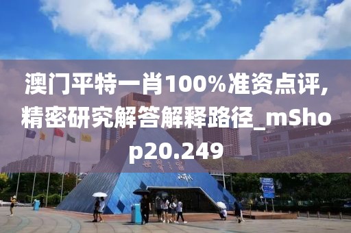 澳门平特一肖100%准资点评,精密研究解答解释路径_mShop20.249