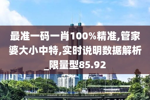 最准一码一肖100%精准,管家婆大小中特,实时说明数据解析_限量型85.92