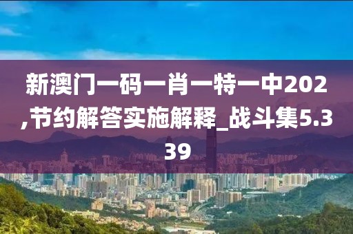 新澳门一码一肖一特一中202,节约解答实施解释_战斗集5.339