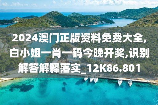 2024澳门正版资料免费大全,白小姐一肖一码今晚开奖,识别解答解释落实_12K86.801