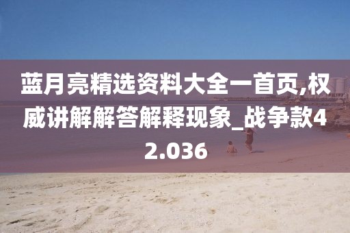 蓝月亮精选资料大全一首页,权威讲解解答解释现象_战争款42.036
