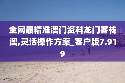 全网最精准澳门资料龙门客栈澳,灵活操作方案_客户版7.919