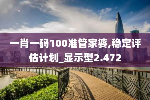 一肖一码100准管家婆,稳定评估计划_显示型2.472