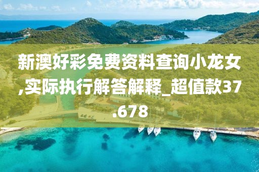 新澳好彩免费资料查询小龙女,实际执行解答解释_超值款37.678