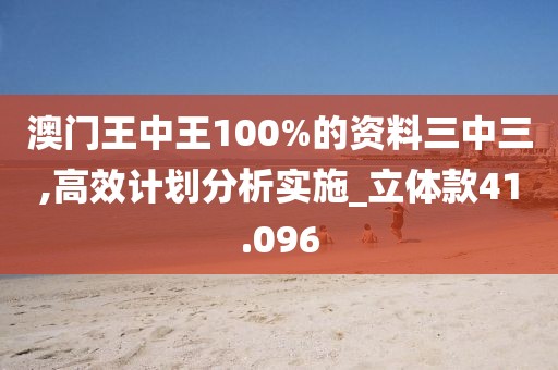 澳门王中王100%的资料三中三,高效计划分析实施_立体款41.096