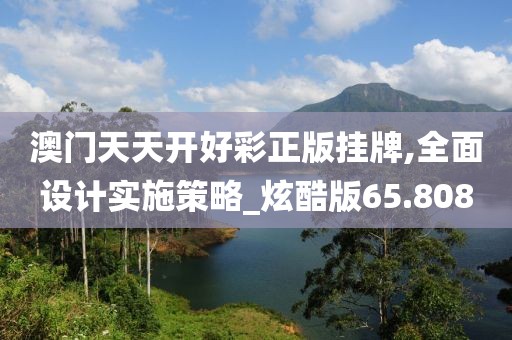 澳门天天开好彩正版挂牌,全面设计实施策略_炫酷版65.808