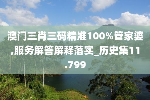 澳门三肖三码精准100%管家婆,服务解答解释落实_历史集11.799