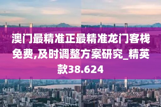 澳门最精准正最精准龙门客栈免费,及时调整方案研究_精英款38.624