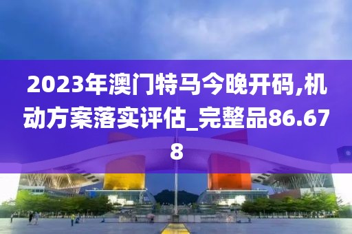 2023年澳门特马今晚开码,机动方案落实评估_完整品86.678
