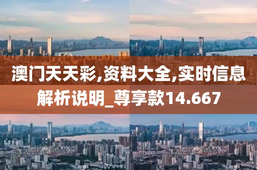 澳门天天彩,资料大全,实时信息解析说明_尊享款14.667