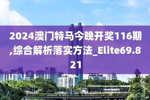 2024澳门特马今晚开奖116期,综合解析落实方法_Elite69.821